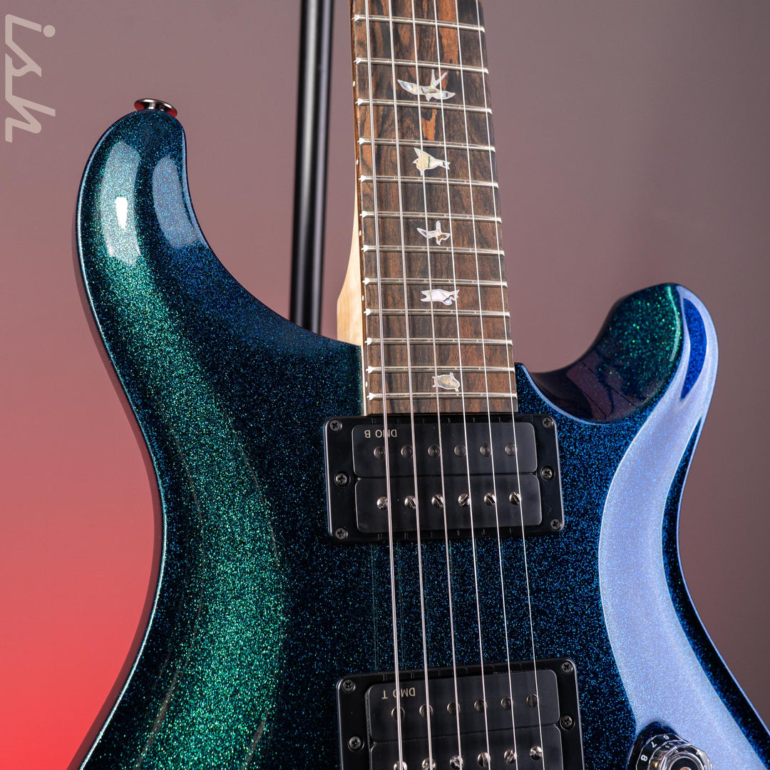 PRS Wood Library Custom 24-08 Blue Green Colorshift Hollowflake Custom Color