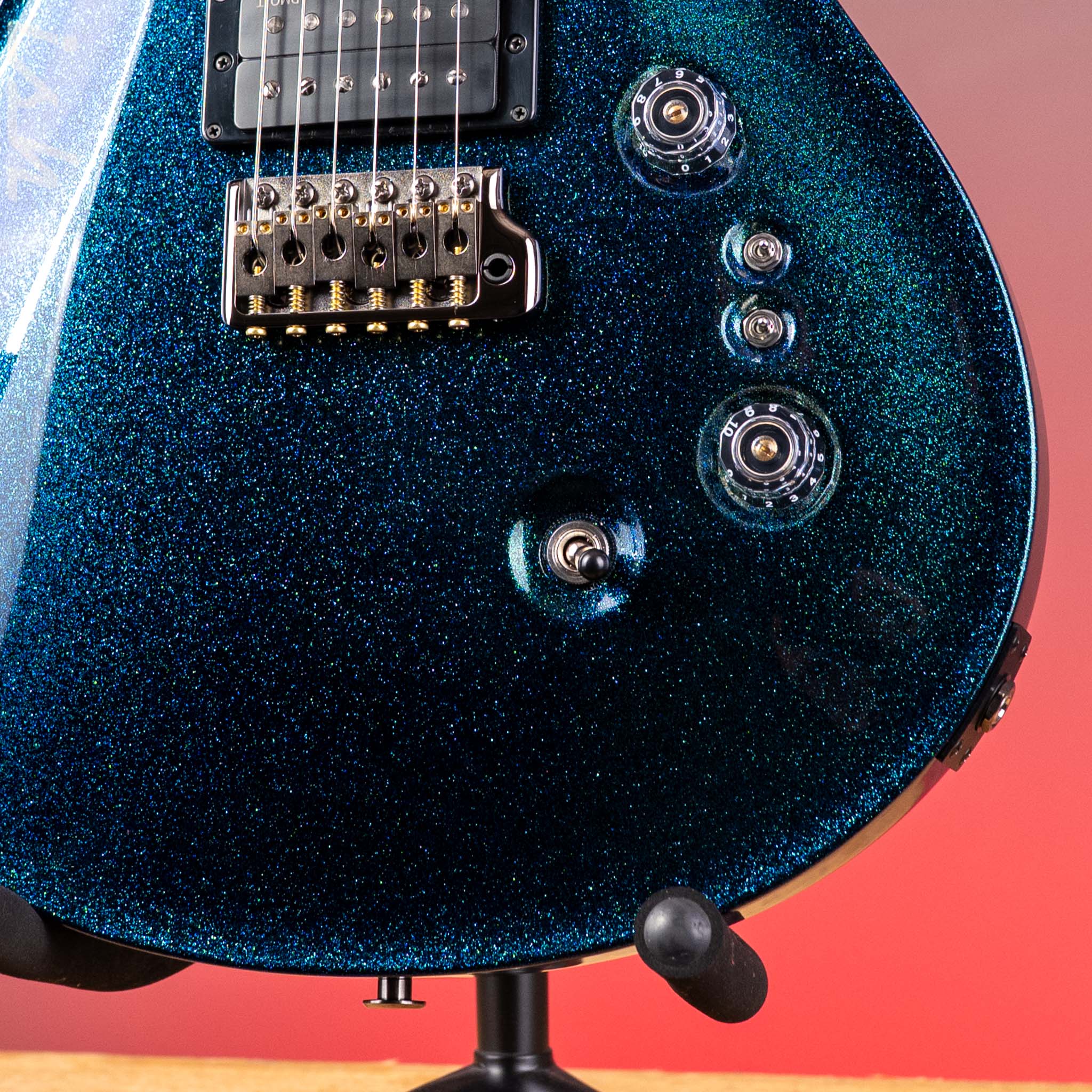 PRS Wood Library Custom 24-08 DMO Blue Green Colorshift Holoflake