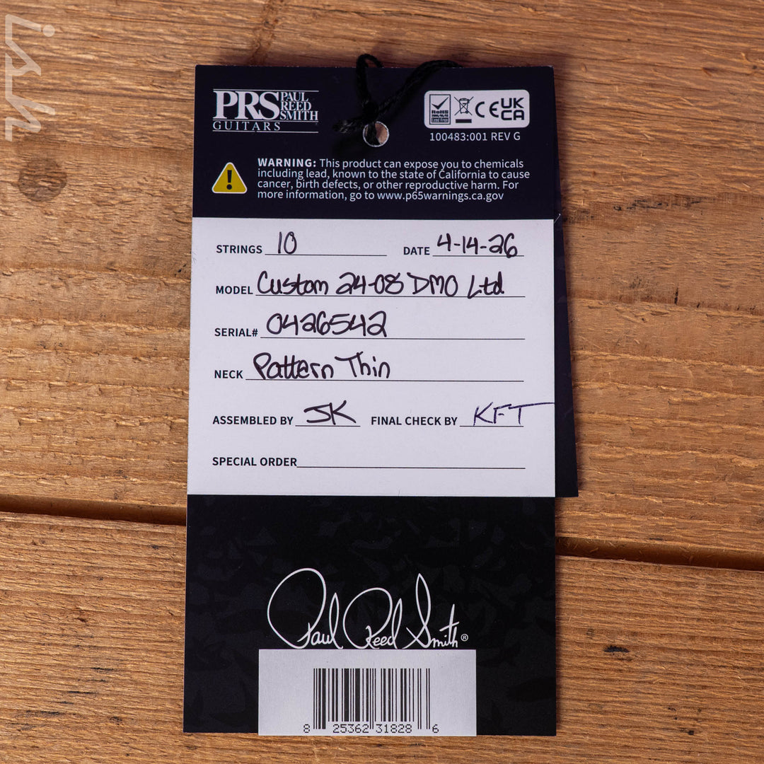 PRS Wood Library Custom 24-08 Neon Yellow Hollowflake