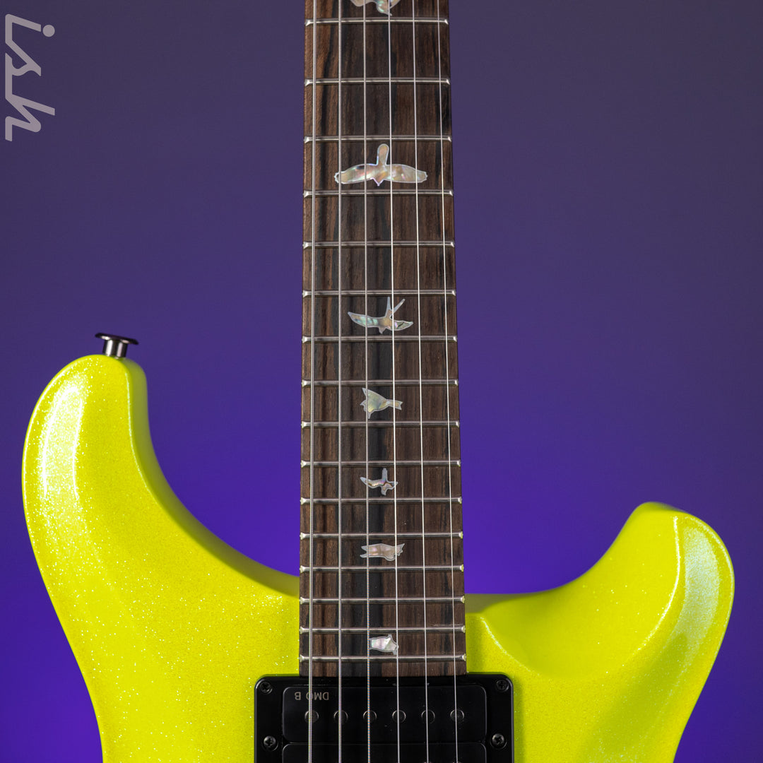 PRS Wood Library Custom 24-08 Neon Yellow Hollowflake