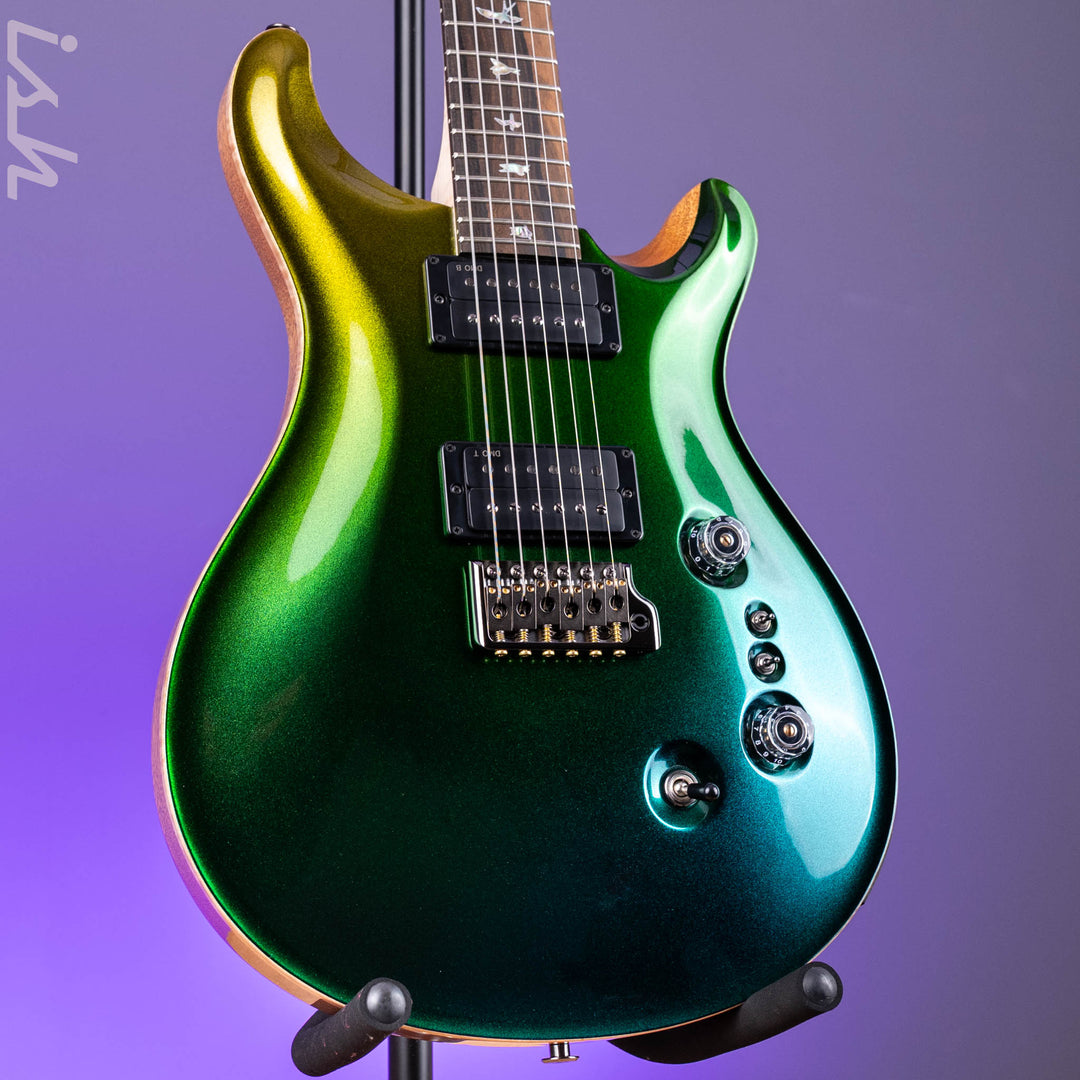 PRS Wood Library Custom 24-08 Gold Green Blue Colorshift Custom Color