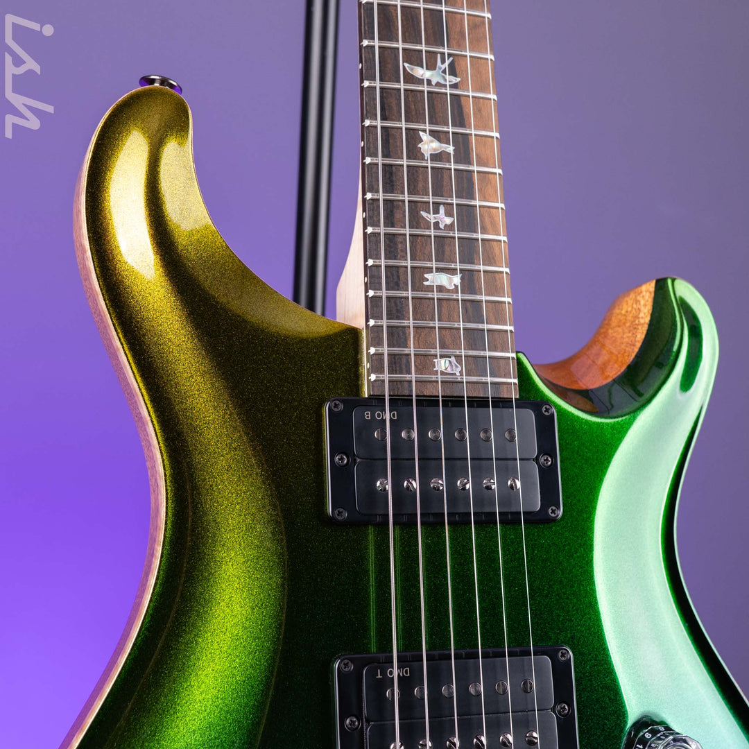 PRS Wood Library Custom 24-08 Gold Green Blue Colorshift Custom Color