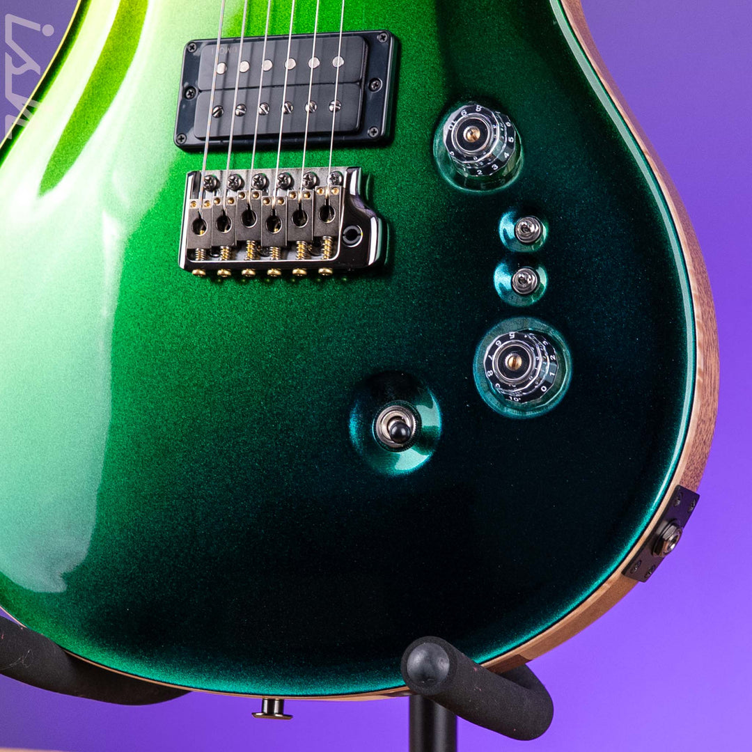 PRS Wood Library Custom 24-08 Gold Green Blue Colorshift Custom Color