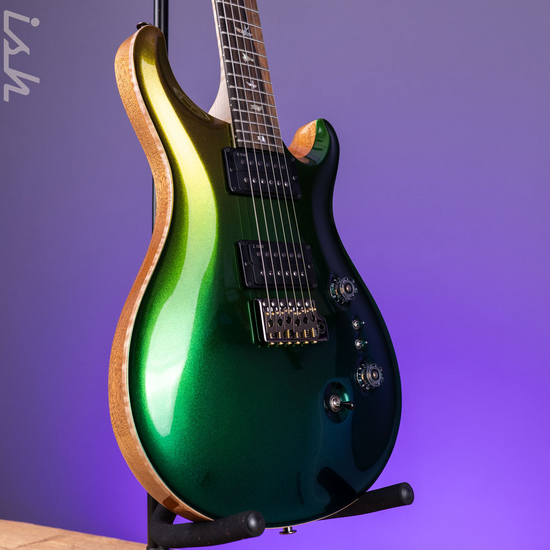 PRS Wood Library Custom 24-08 Gold Green Blue Colorshift Custom Color