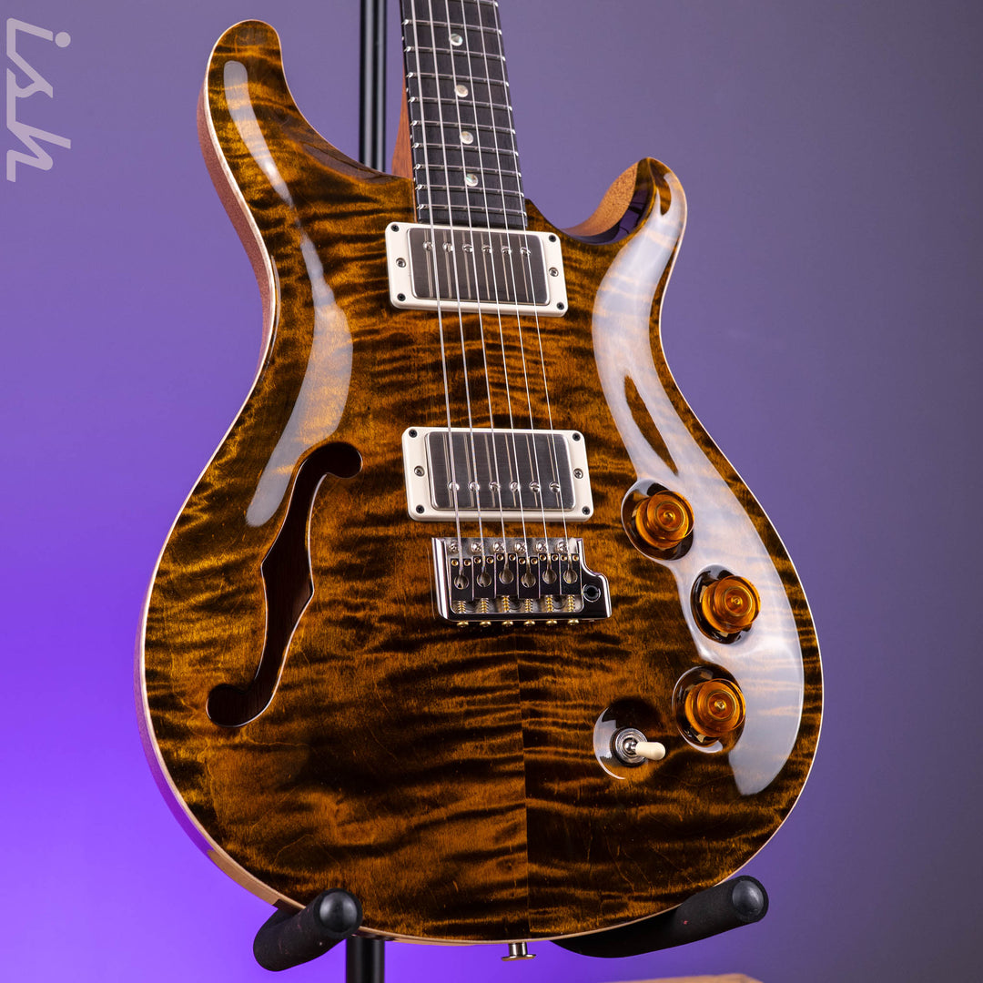 PRS DGT Semi-Hollow Tiger Eye Moon Inlays