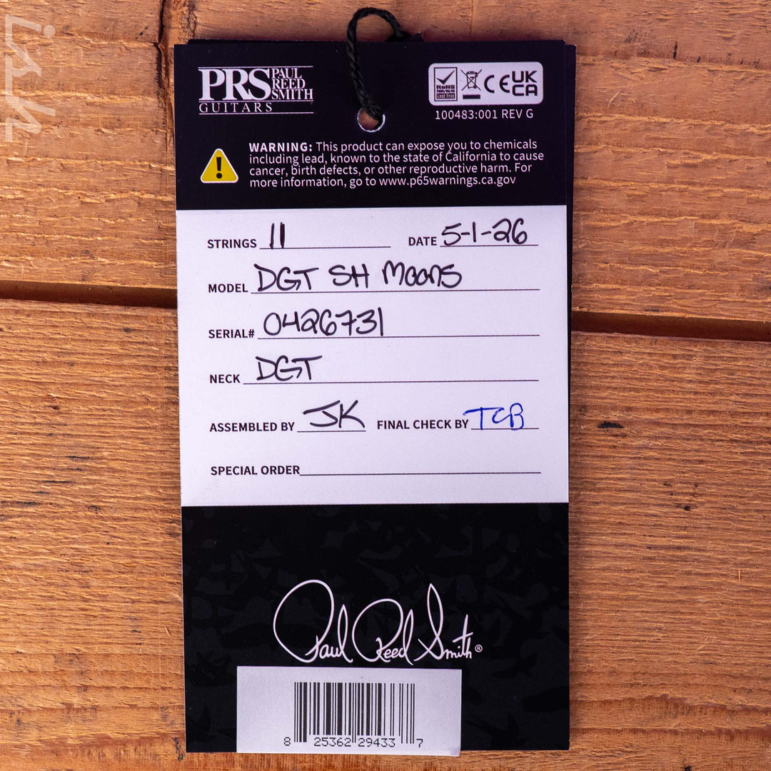 PRS DGT Semi-Hollow Tiger Eye Moon Inlays
