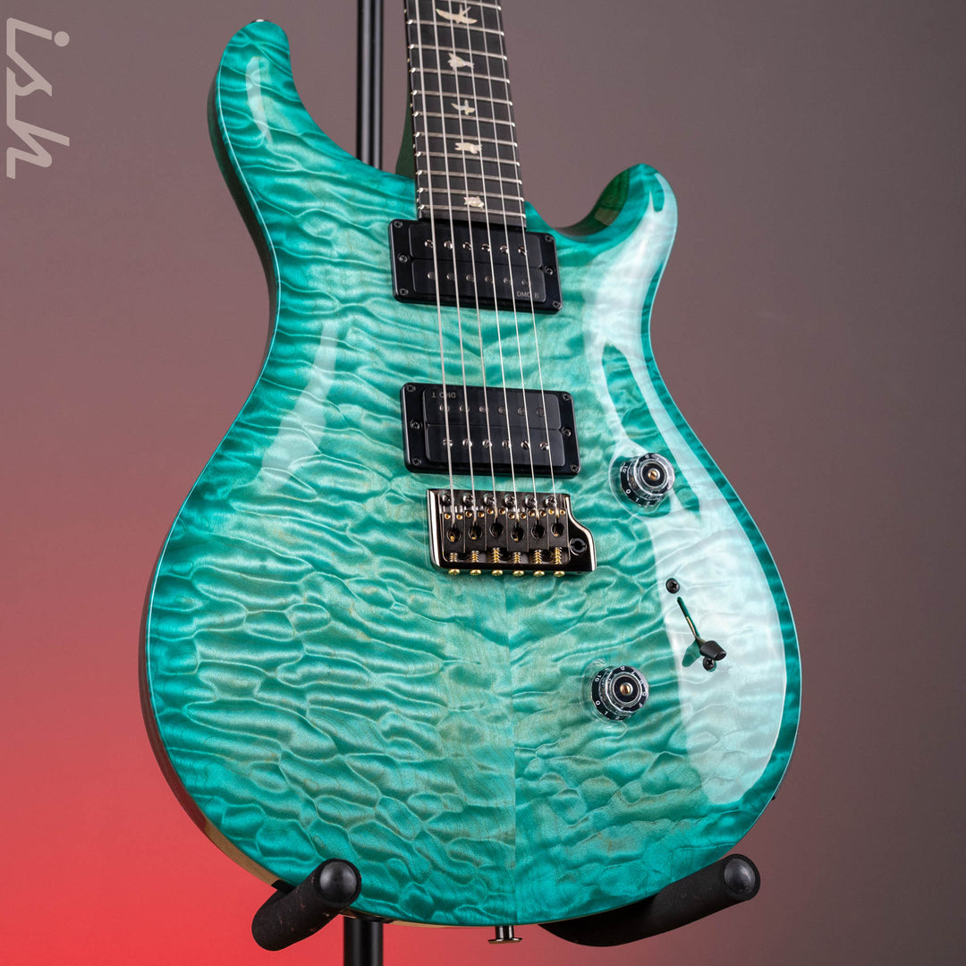 PRS Wood Library Custom 24 Artist Quilt Maple Custom Color Bahamian Blue