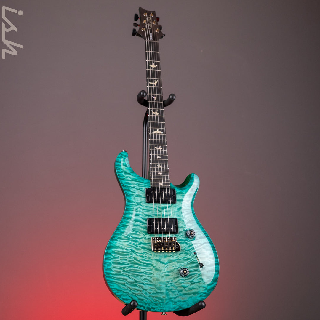 PRS Wood Library Custom 24 Artist Quilt Maple Custom Color Bahamian Blue