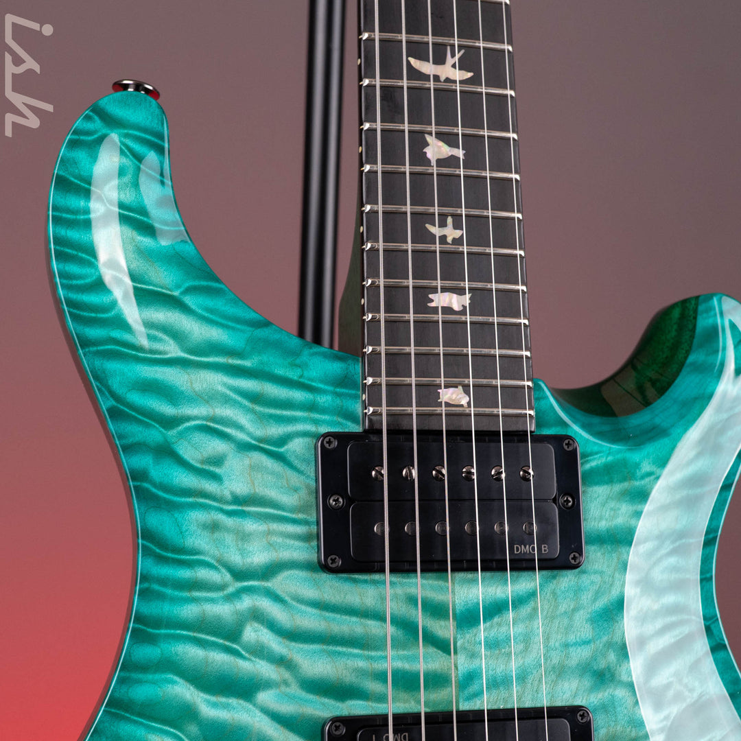 PRS Wood Library Custom 24 Artist Quilt Maple Custom Color Bahamian Blue
