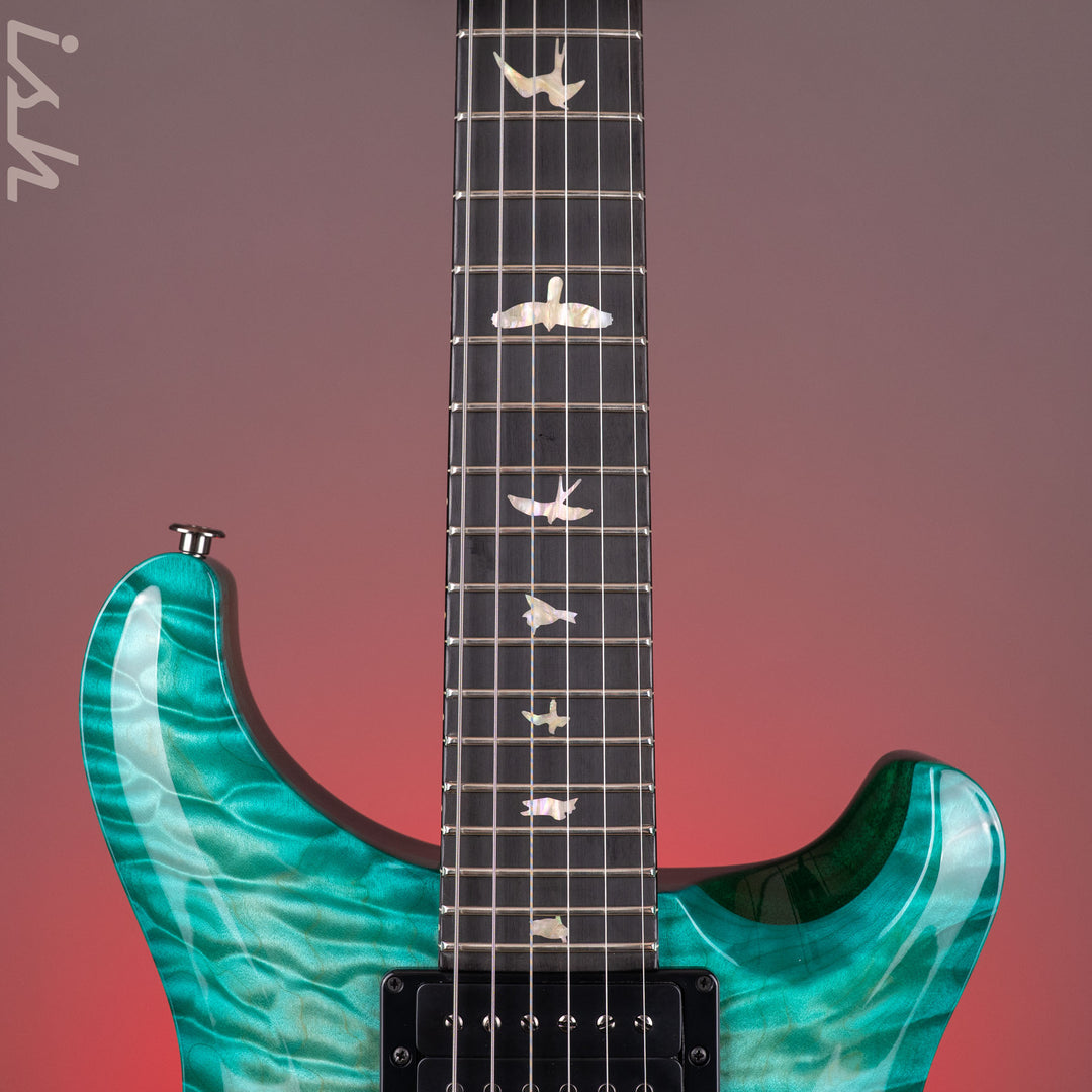 PRS Wood Library Custom 24 Artist Quilt Maple Custom Color Bahamian Blue