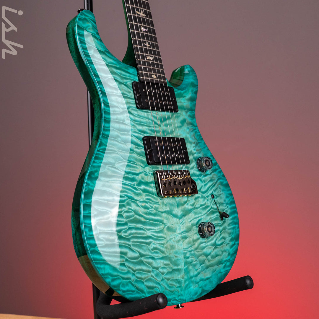 PRS Wood Library Custom 24 Artist Quilt Maple Custom Color Bahamian Blue
