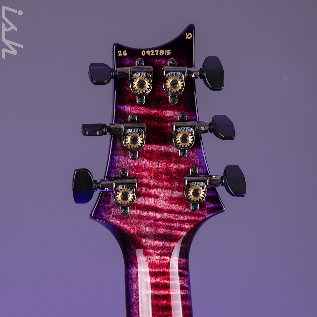 PRS Wood Library Custom 24-08 10-Top DMO Pomegranate Purple Burst Sprayer&