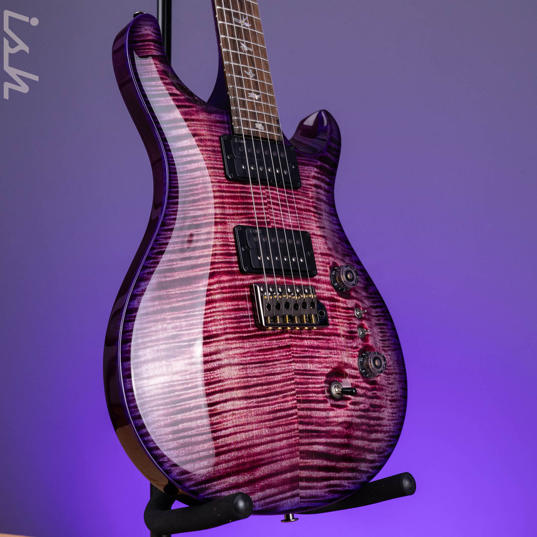PRS Wood Library Custom 24-08 10-Top DMO Pomegranate Purple Burst Sprayer&