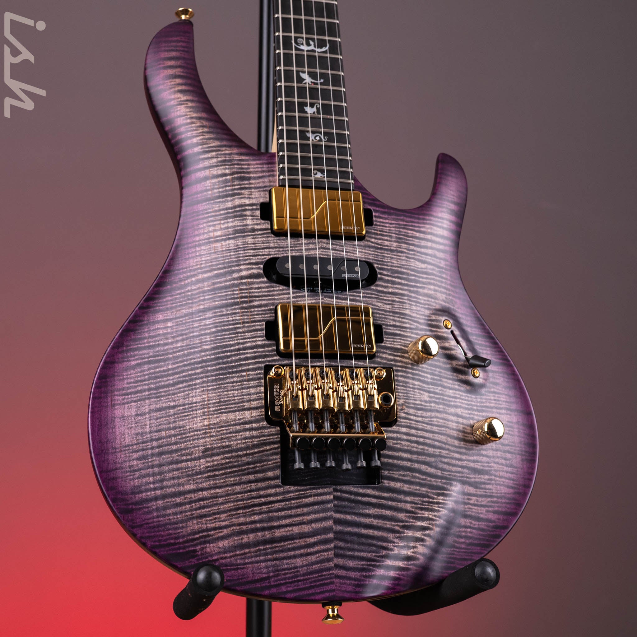 2026 PRS Herman Li Chleo Limited Edition Charcoal Purple Wraparound Burst