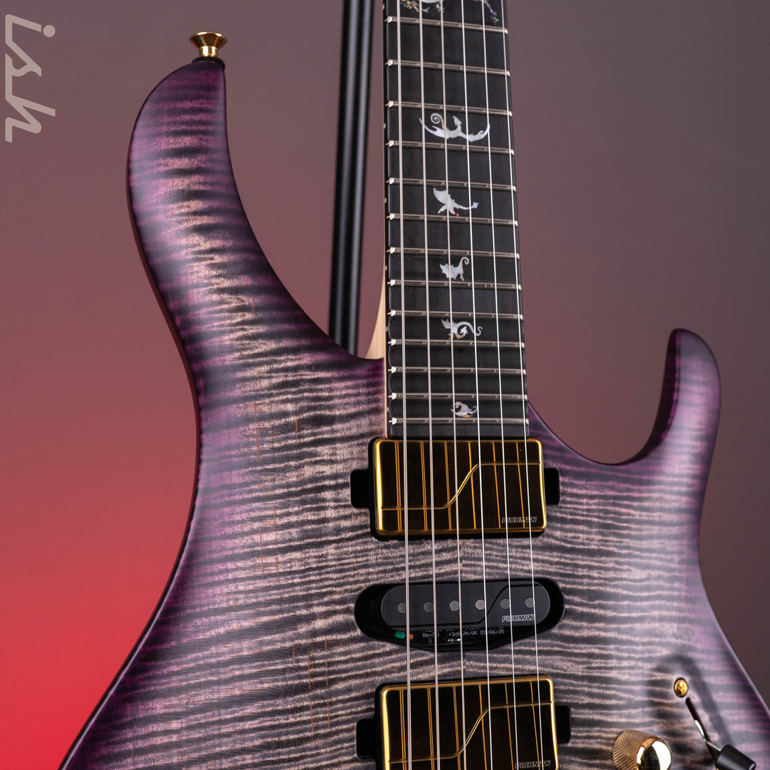 2026 PRS Herman Li Chleo Limited Edition Charcoal Purple Wraparound Burst