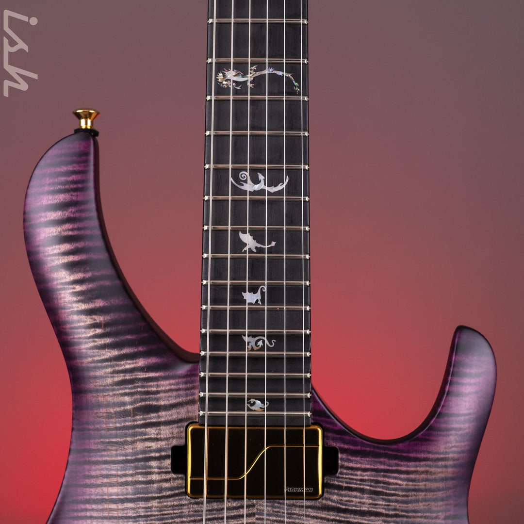 2026 PRS Herman Li Chleo Limited Edition Charcoal Purple Wraparound Burst