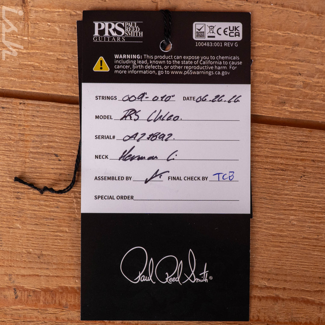 2026 PRS Herman Li Chleo Limited Edition Charcoal Purple Wraparound Burst
