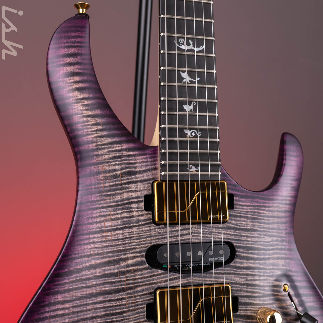 2026 PRS Herman Li Chleo Limited Edition Charcoal Purple Wraparound Burst