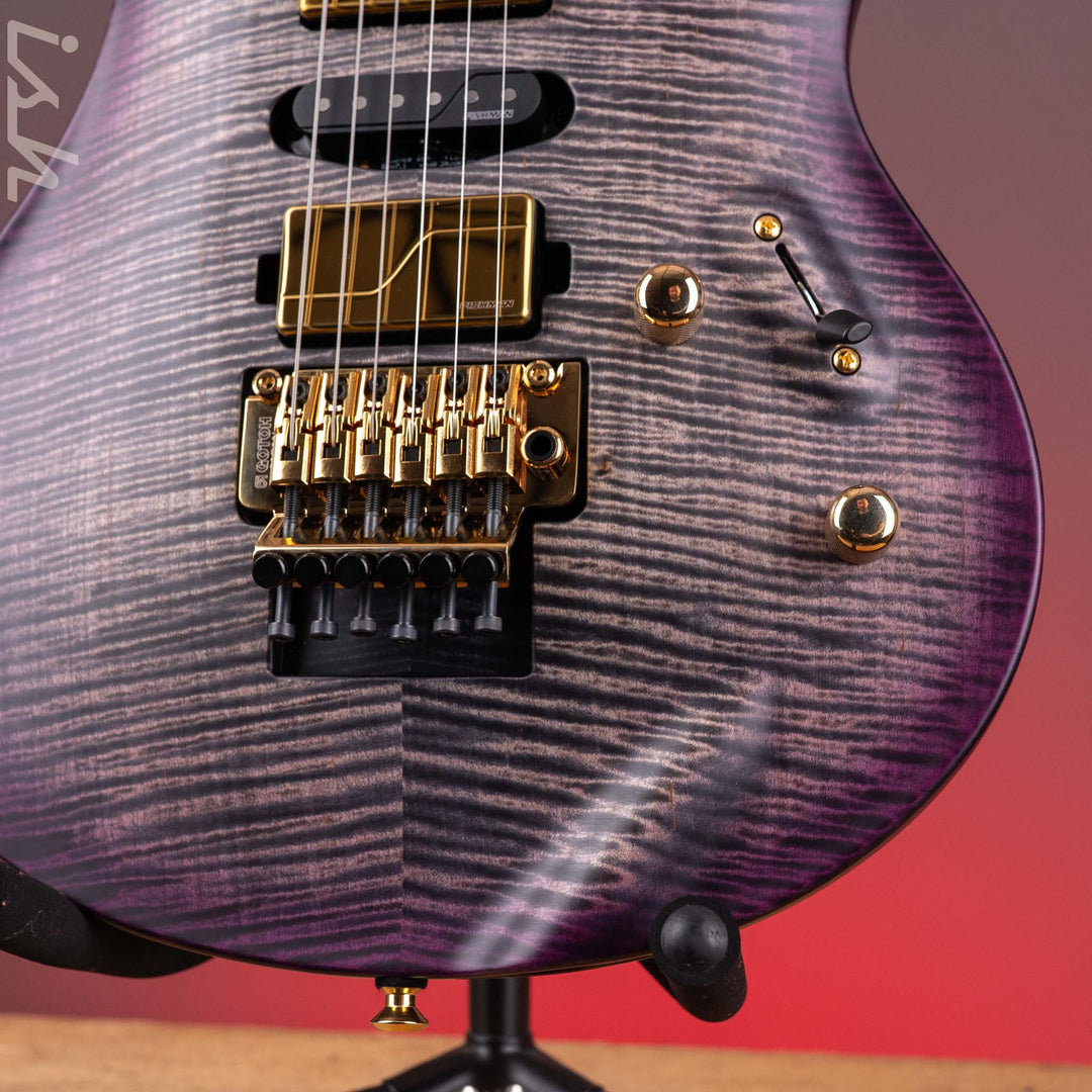 2026 PRS Herman Li Chleo Limited Edition Charcoal Purple Wraparound Burst