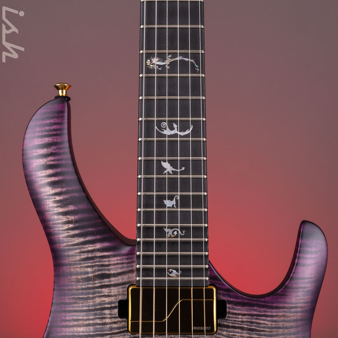 2026 PRS Herman Li Chleo Limited Edition Charcoal Purple Wraparound Burst
