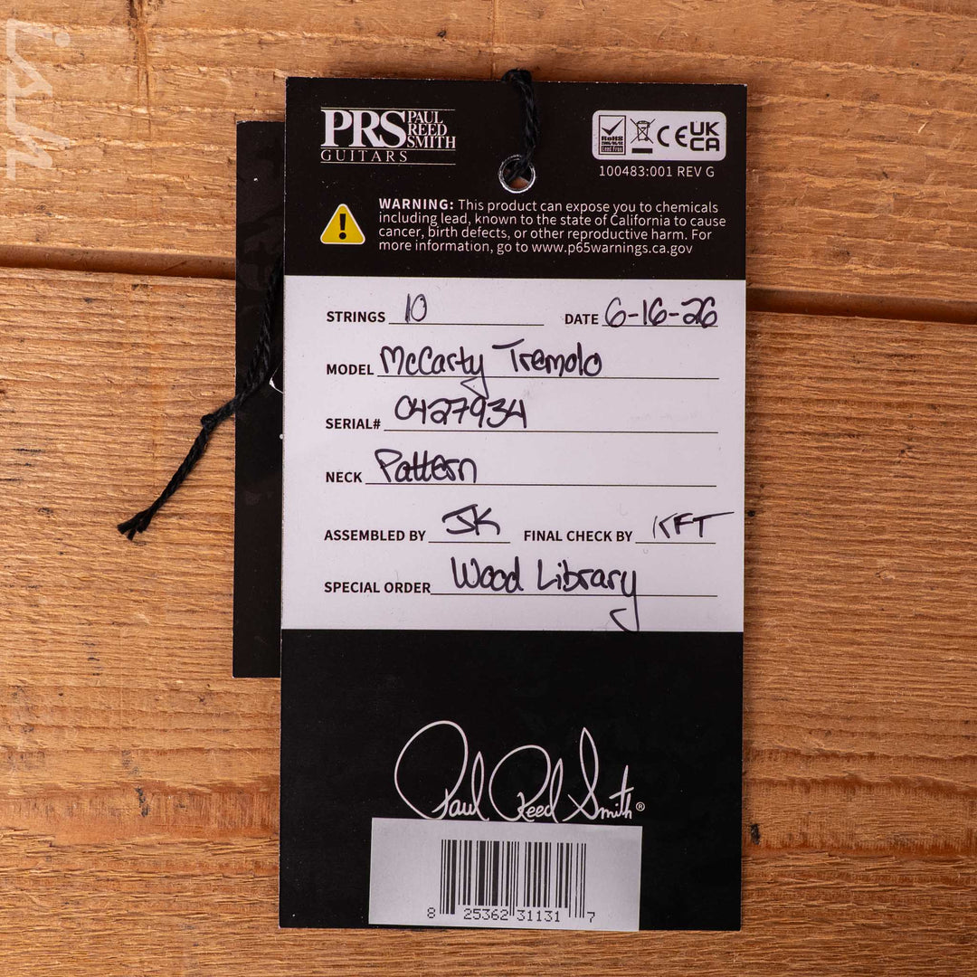 PRS Wood Library McCarty Tremolo 10-Top &
