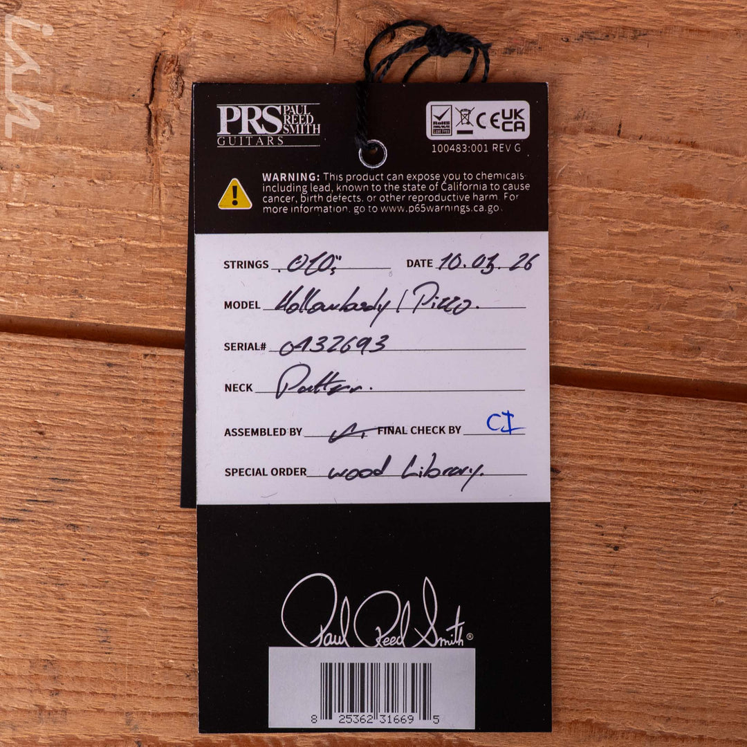 PRS Wood Library Hollowbody I Piezo Spruce Top Vintage Natural