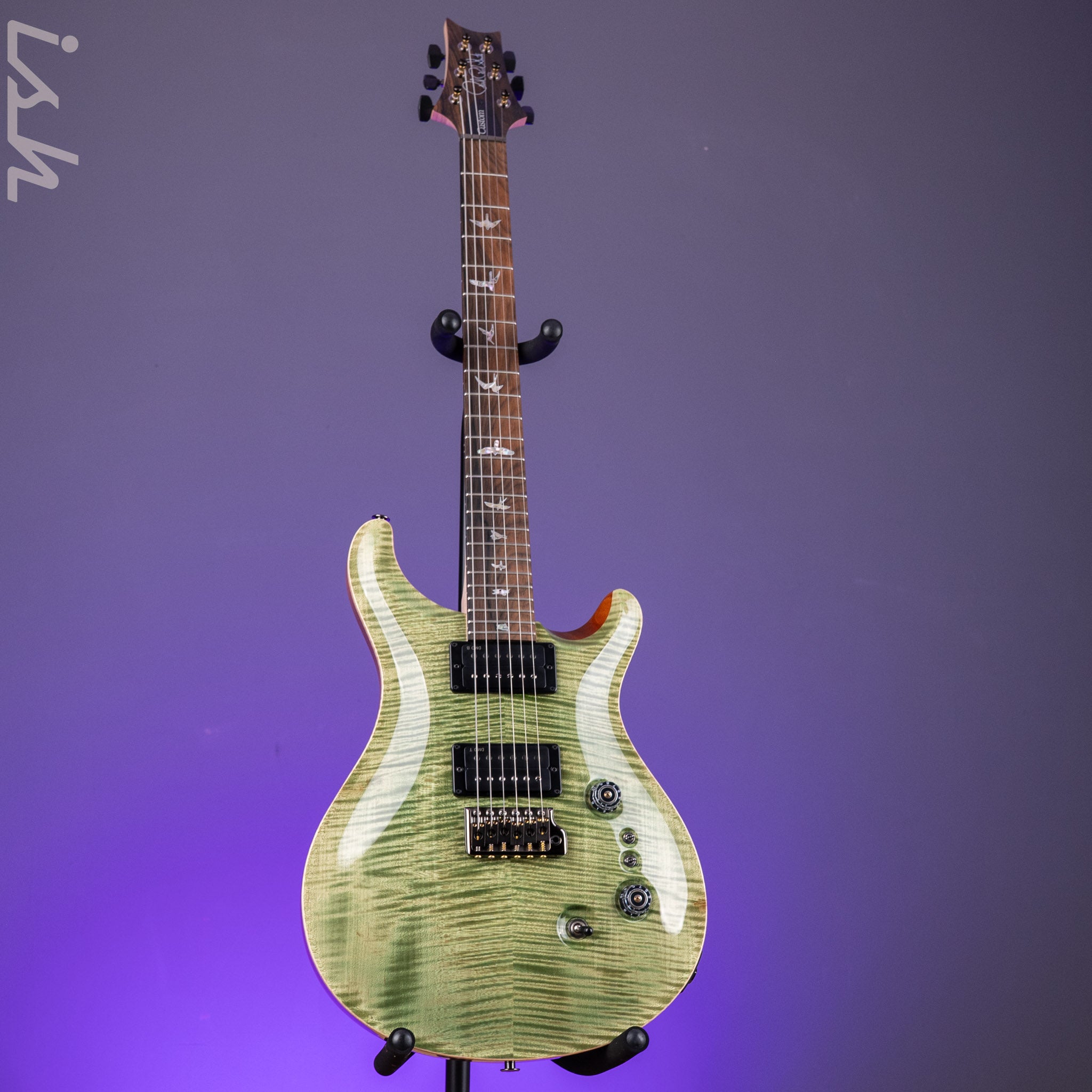 PRS Wood Library Custom 24-08 10-Top DMO Key Lime Sprayer's Choice