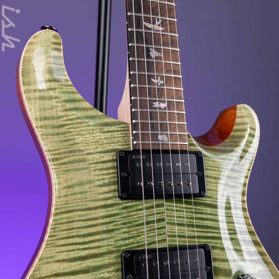 PRS Wood Library Custom 24-08 10-Top DMO Key Lime Sprayer&