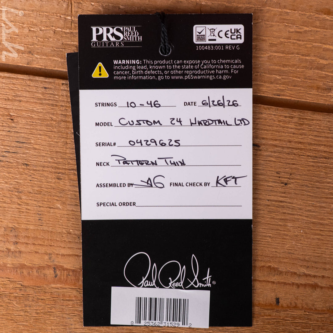 PRS Wood Library Custom 24 Stoptail Limited Edition 10-Top Purple Mist