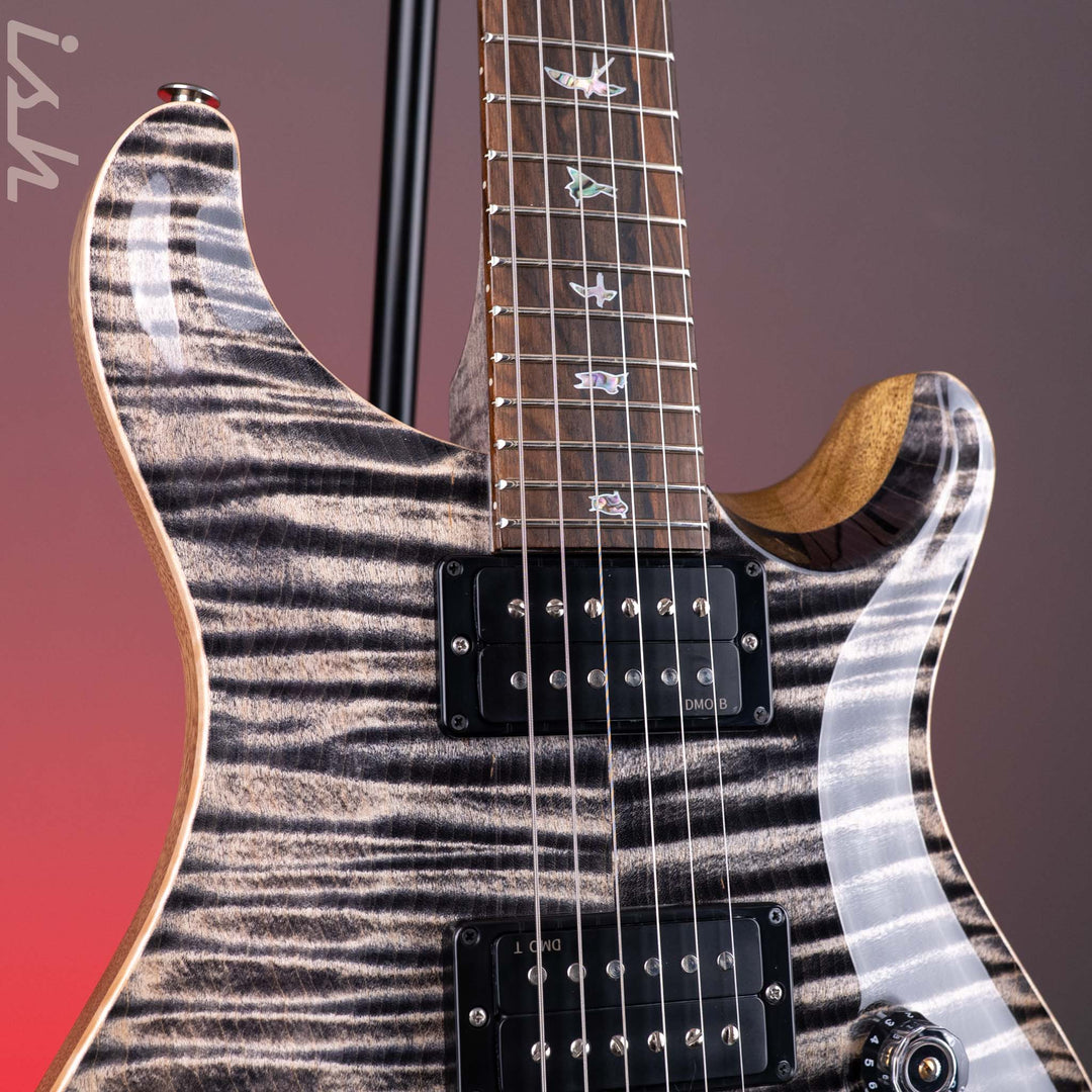 PRS Wood Library Custom 24 Stoptail Limited Edition 10-Top Charcoal