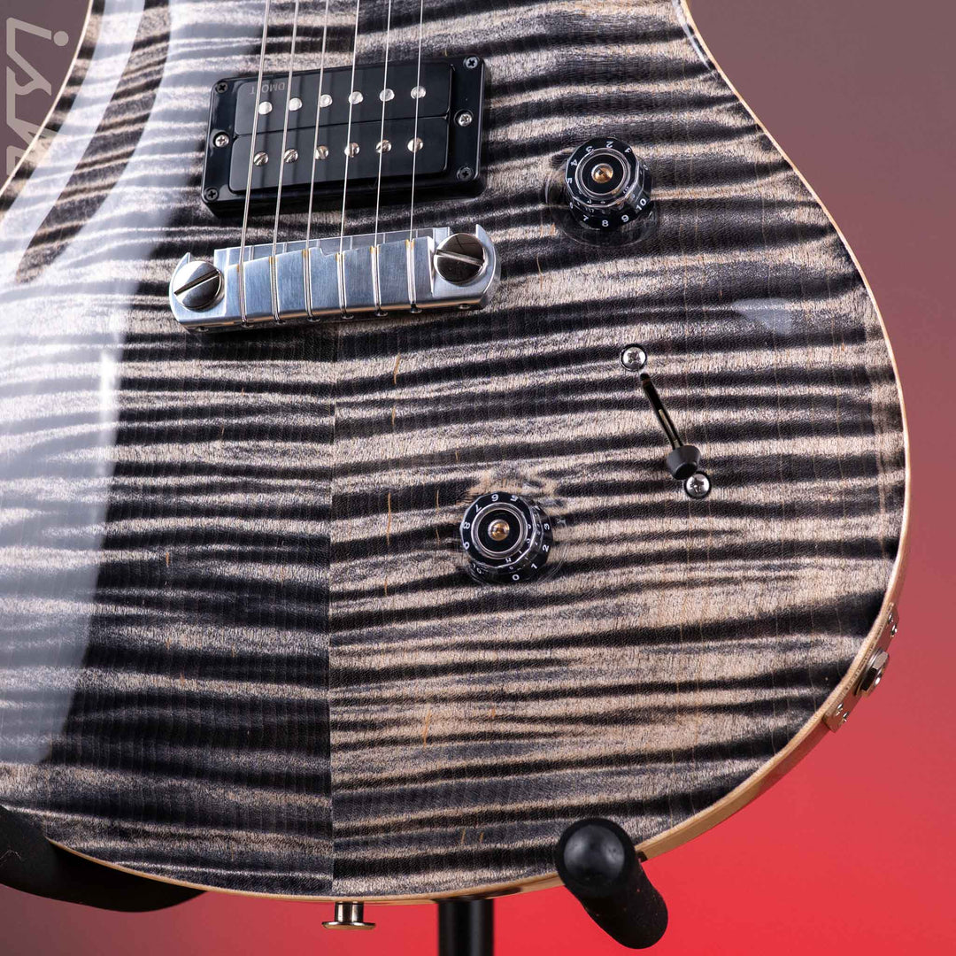 PRS Wood Library Custom 24 Stoptail Limited Edition 10-Top Charcoal