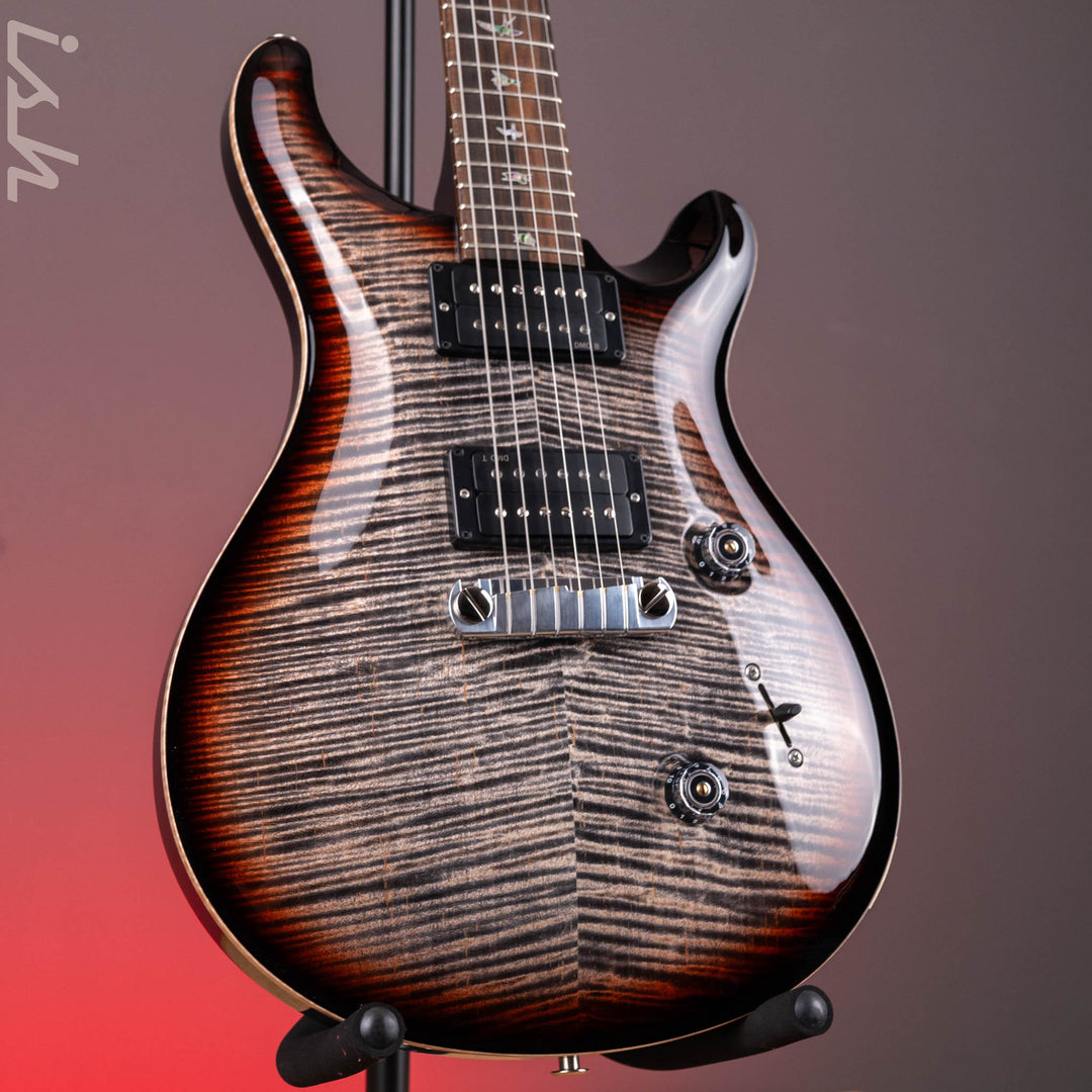 PRS Wood Library Custom 24 Stoptail Limited Edition 10-Top Charcoal Tri-Color Sunburst