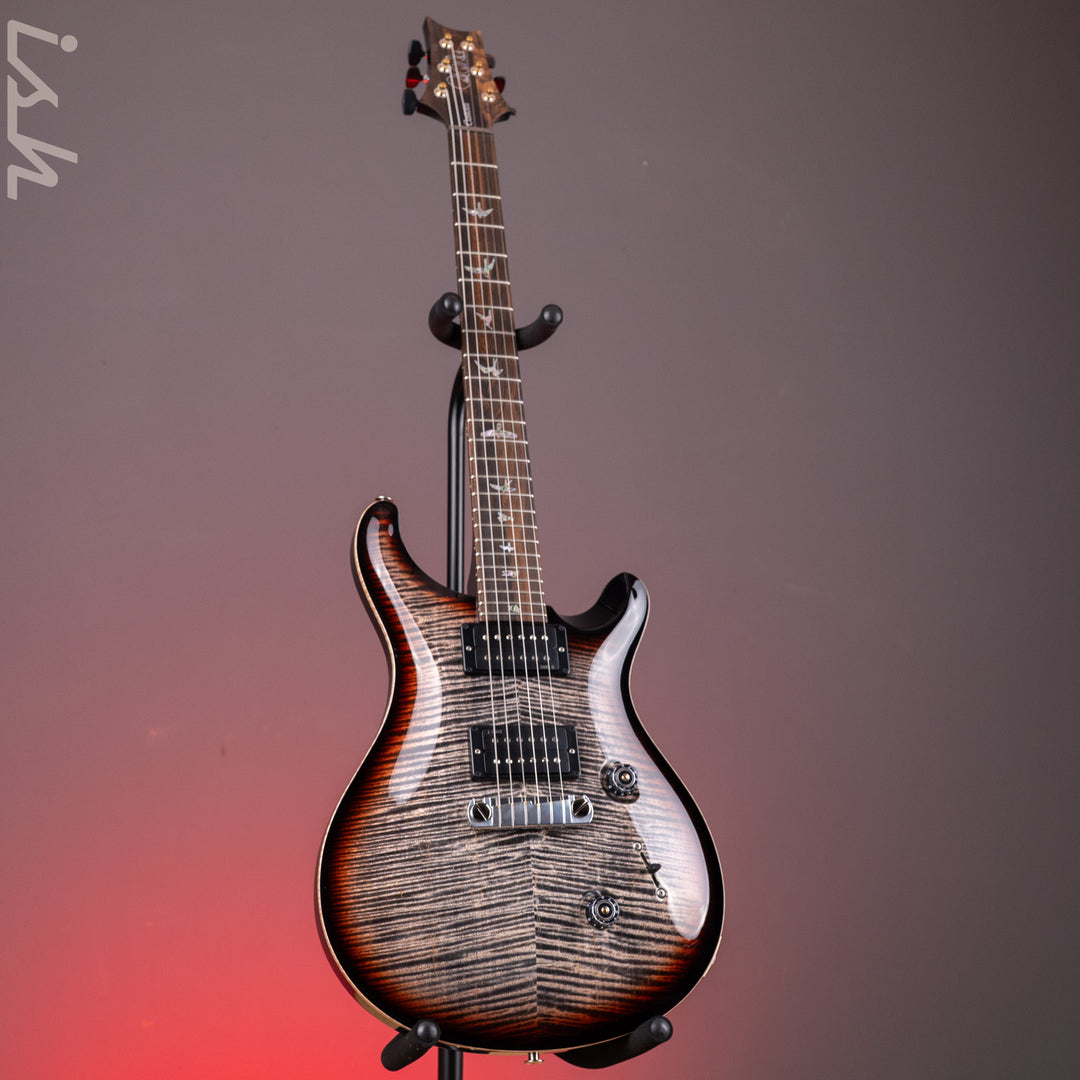 PRS Wood Library Custom 24 Stoptail Limited Edition 10-Top Charcoal Tri-Color Sunburst