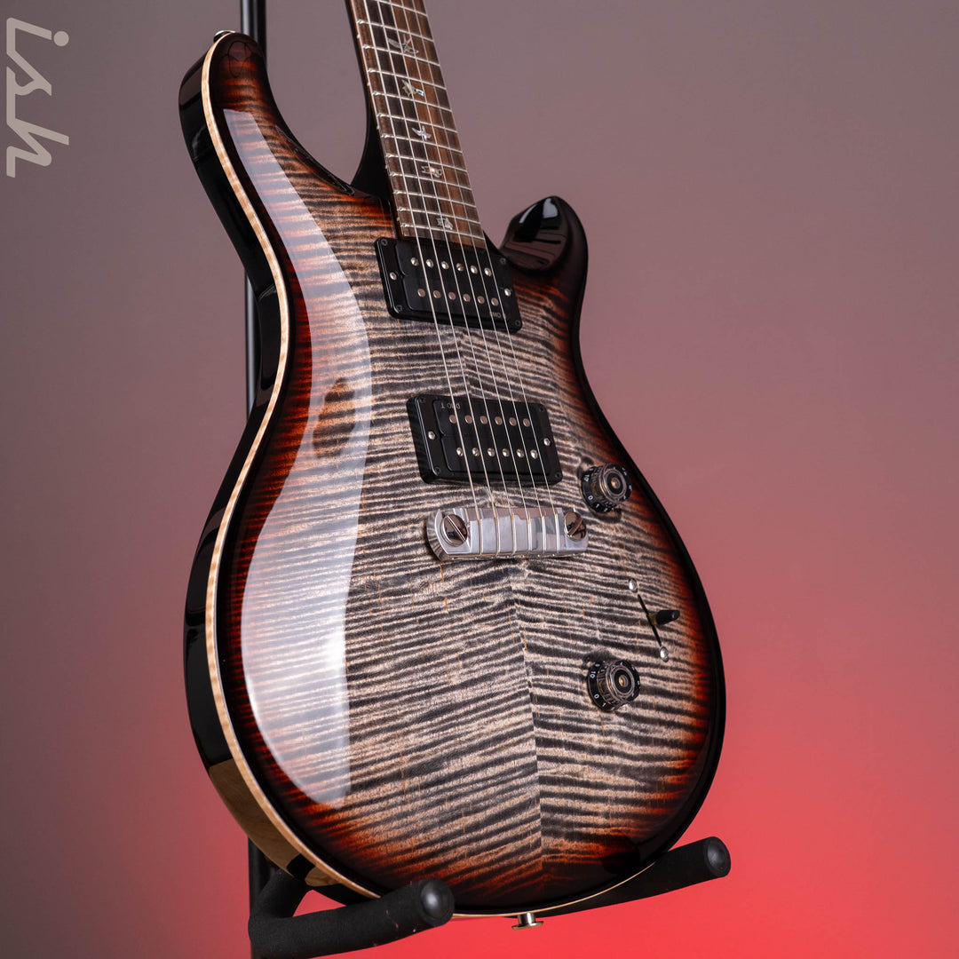 PRS Wood Library Custom 24 Stoptail Limited Edition 10-Top Charcoal Tri-Color Sunburst