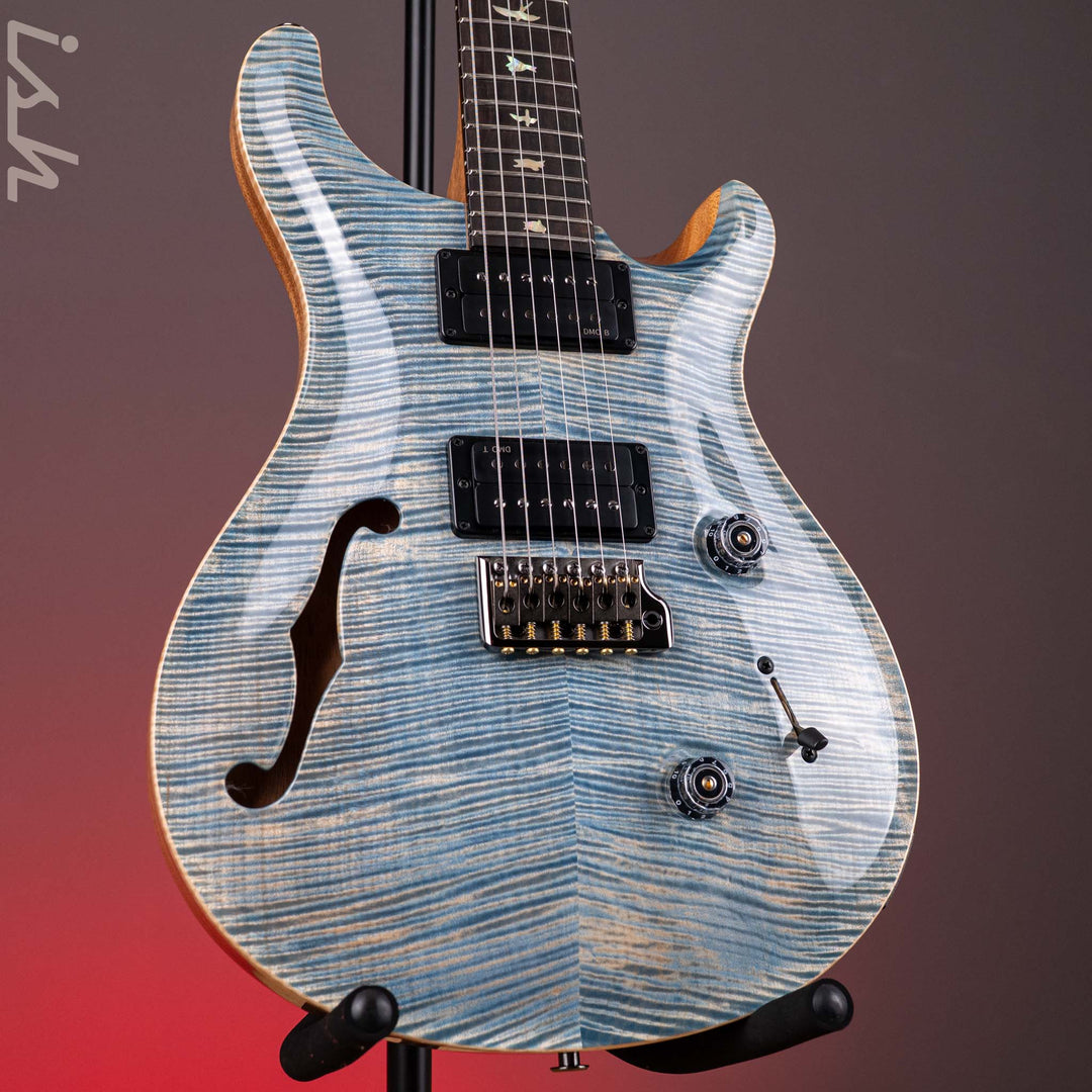 PRS Wood Library Custom 24 Semi-Hollow Flame Artist Top Faded Indigo