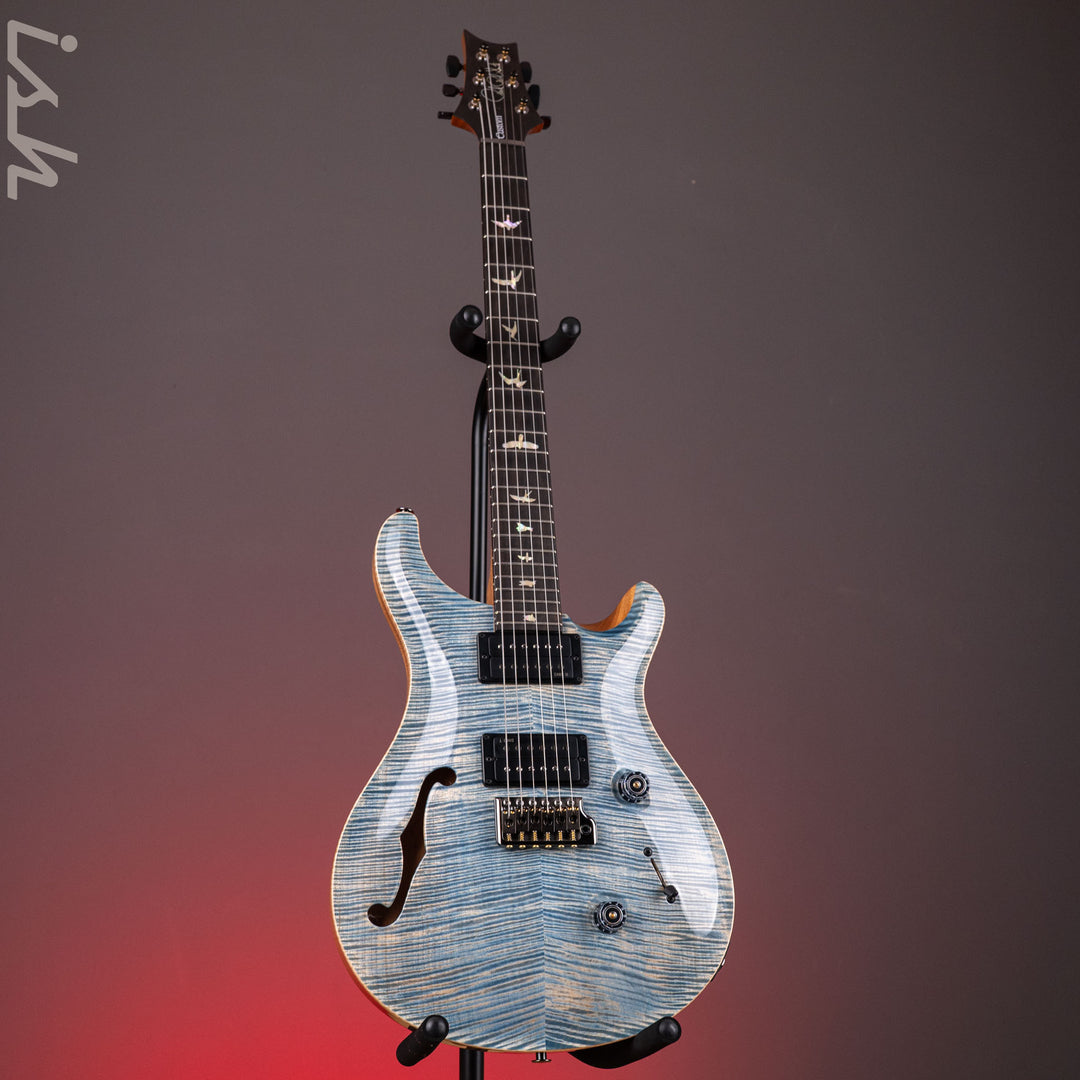PRS Wood Library Custom 24 Semi-Hollow Flame Artist Top Faded Indigo