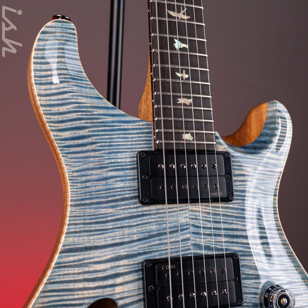 PRS Wood Library Custom 24 Semi-Hollow Flame Artist Top Faded Indigo