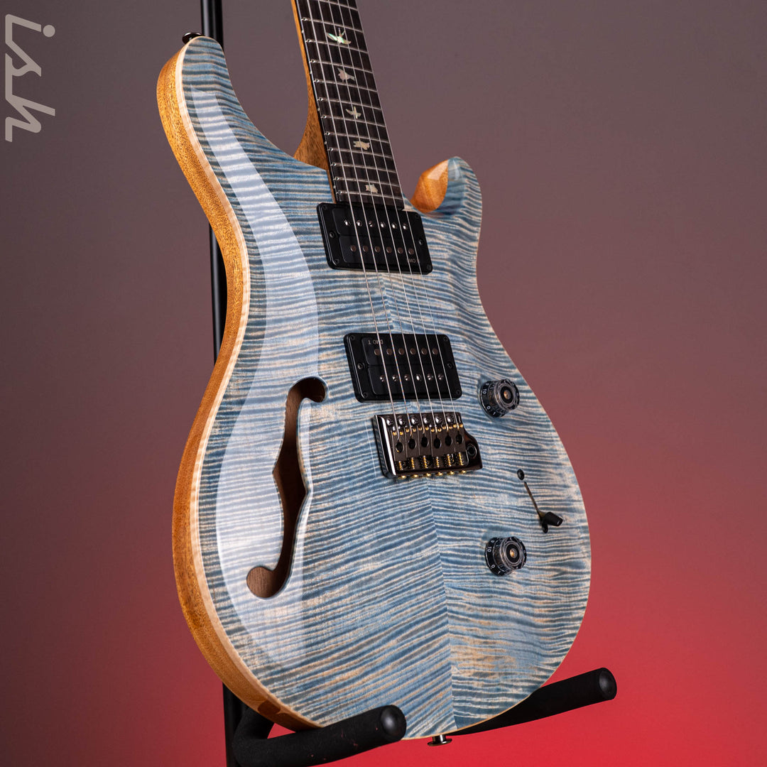PRS Wood Library Custom 24 Semi-Hollow Flame Artist Top Faded Indigo