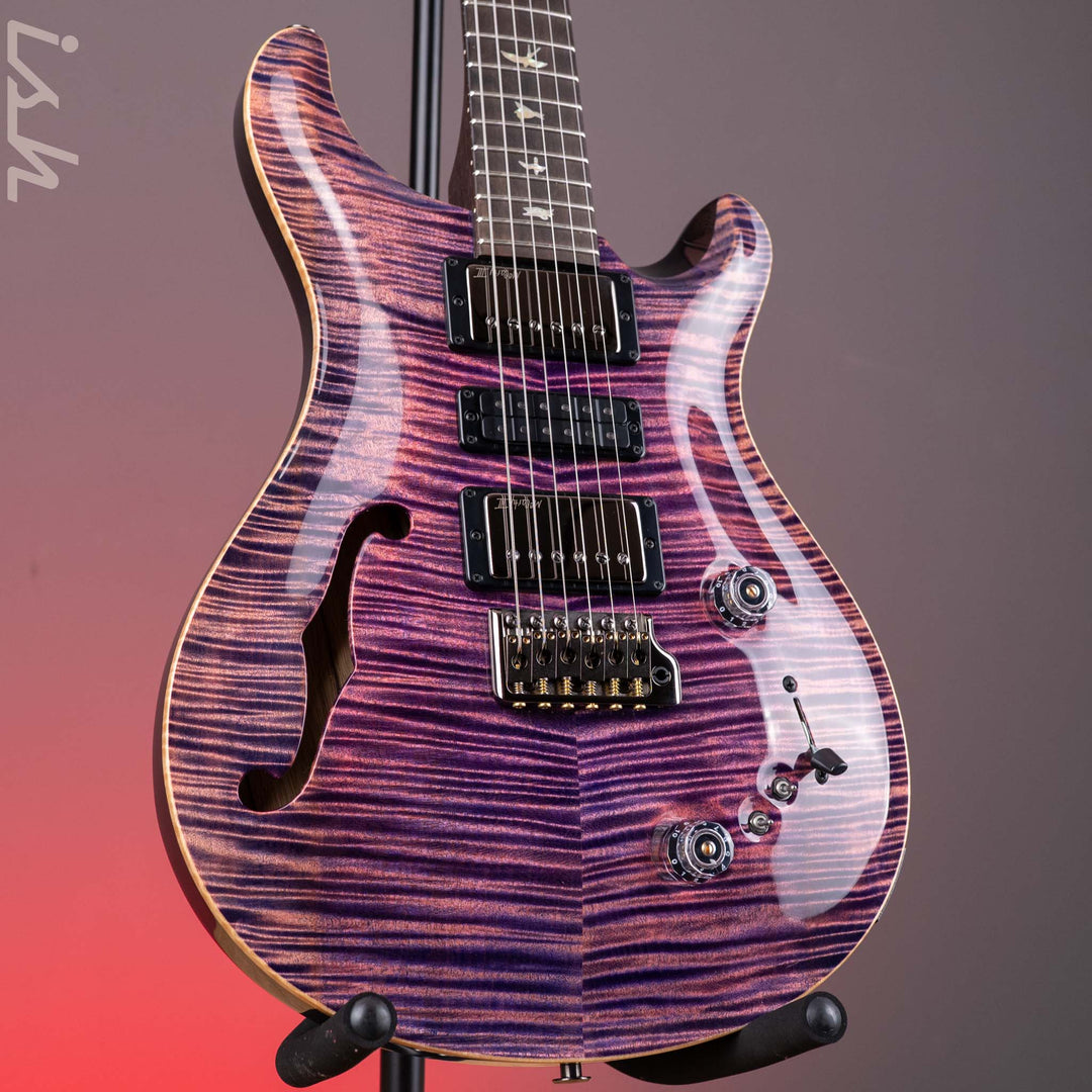 PRS Wood Library Special Semi-Hollow Flame Maple Artist Top Fuschia Peachburst