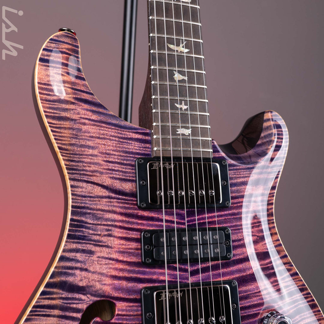 PRS Wood Library Special Semi-Hollow Flame Maple Artist Top Fuschia Peachburst