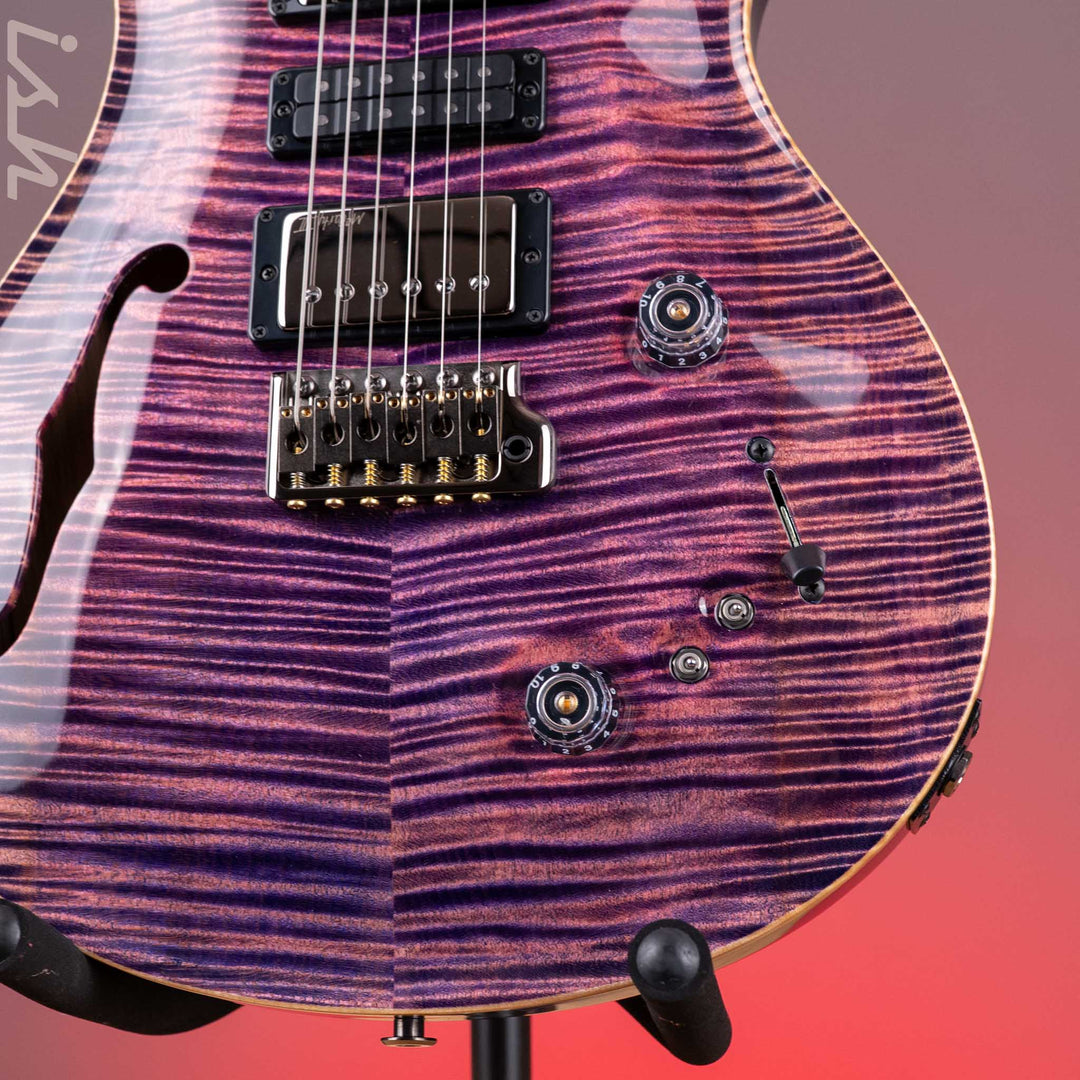 PRS Wood Library Special Semi-Hollow Flame Maple Artist Top Fuschia Peachburst