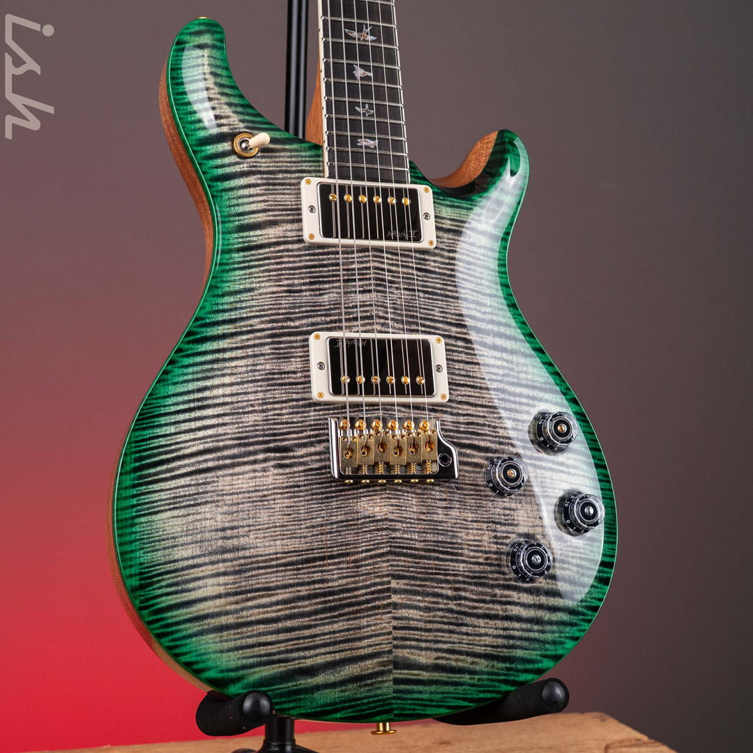 PRS Wood Library McCarty 594 Tremolo 10-Top Charcoal w/ Green Burst