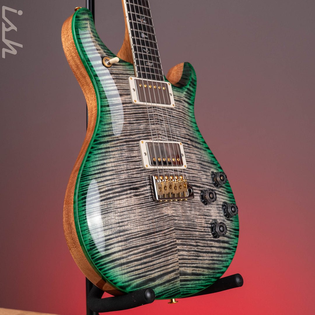 PRS Wood Library McCarty 594 Tremolo 10-Top Charcoal w/ Green Burst