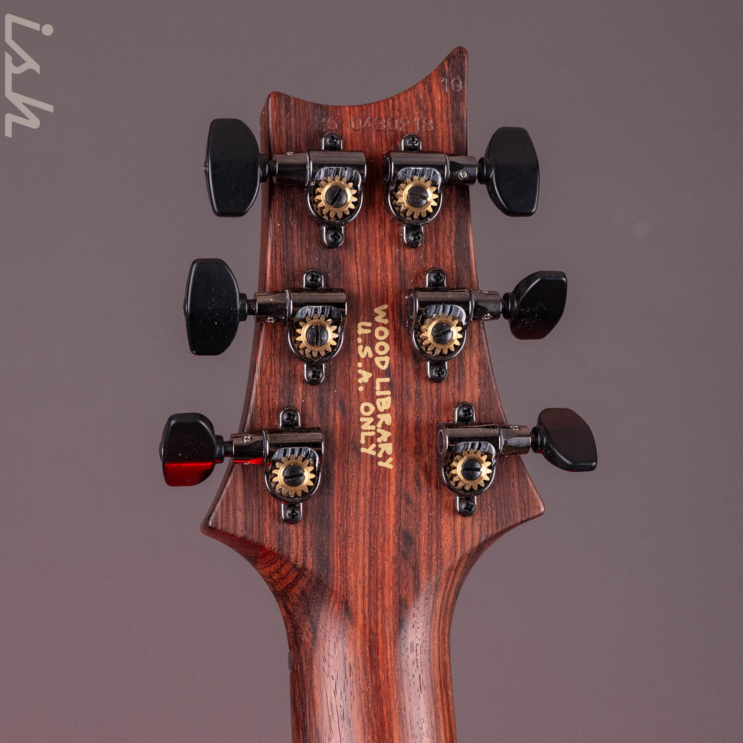 PRS Wood Library Custom 24 One-Piece 10-Top Quilt Amaretto Fade Ish 15th Anniversary