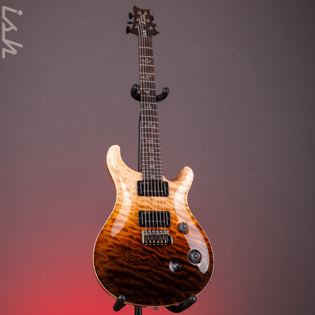 PRS Wood Library Custom 24 One-Piece 10-Top Quilt Amaretto Fade Ish 15th Anniversary