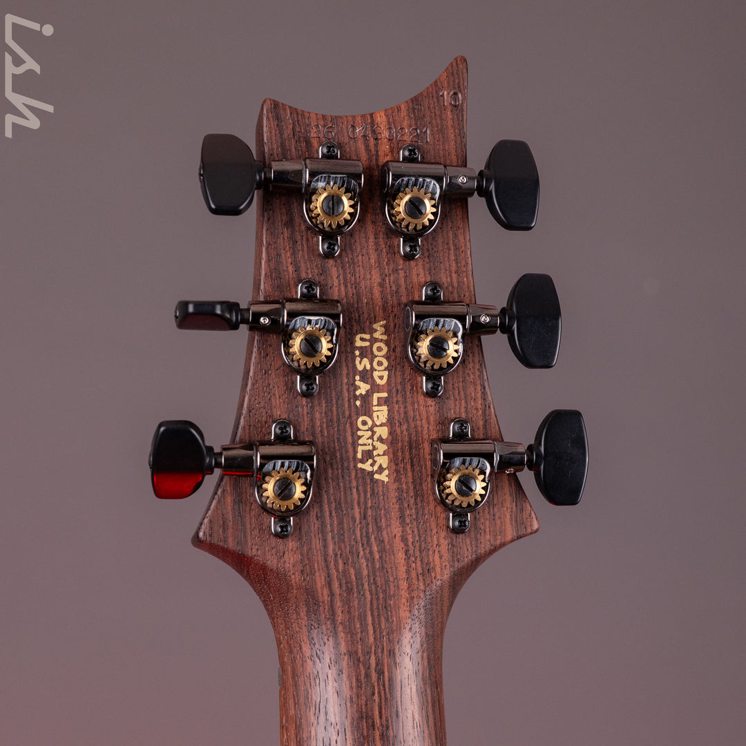 PRS Wood Library Custom 24 One-Piece 10-Top Quilt Amaretto Fade Ish 15th Anniversary