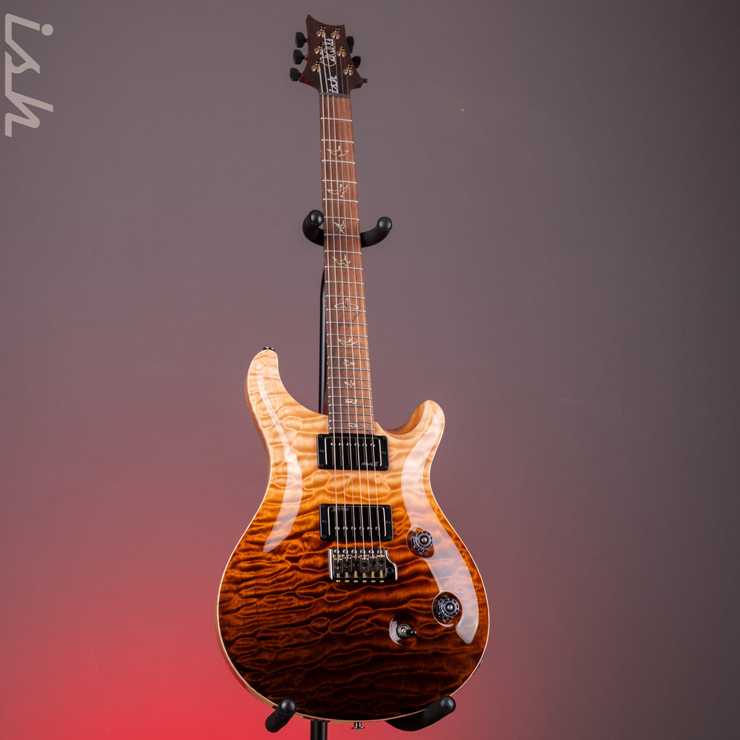 PRS Wood Library Custom 24 One-Piece 10-Top Quilt Amaretto Fade Ish 15th Anniversary
