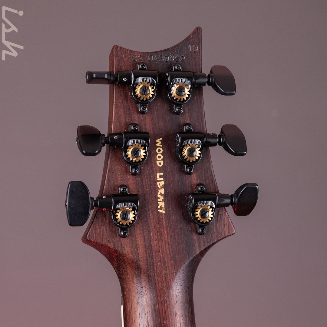 PRS Wood Library Mark Holcomb 10-Top Quilt Midnight Orchid Fade Ish 15th Anniversary