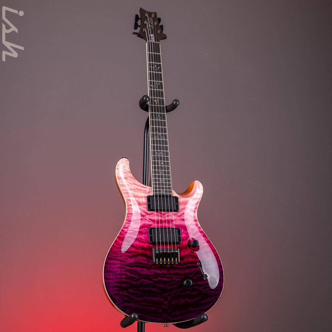 PRS Wood Library Mark Holcomb 10-Top Quilt Midnight Orchid Fade Ish 15th Anniversary
