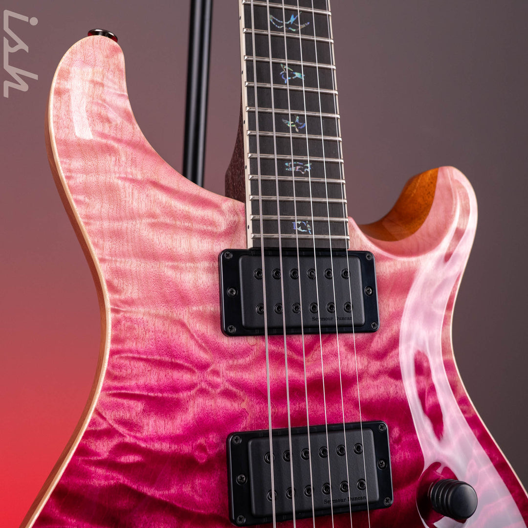 PRS Wood Library Mark Holcomb 10-Top Quilt Midnight Orchid Fade Ish 15th Anniversary